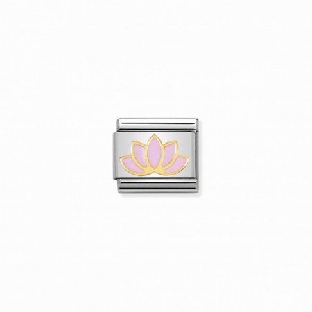 Nomination Gold Lotus Flower Enamel Composable Charm